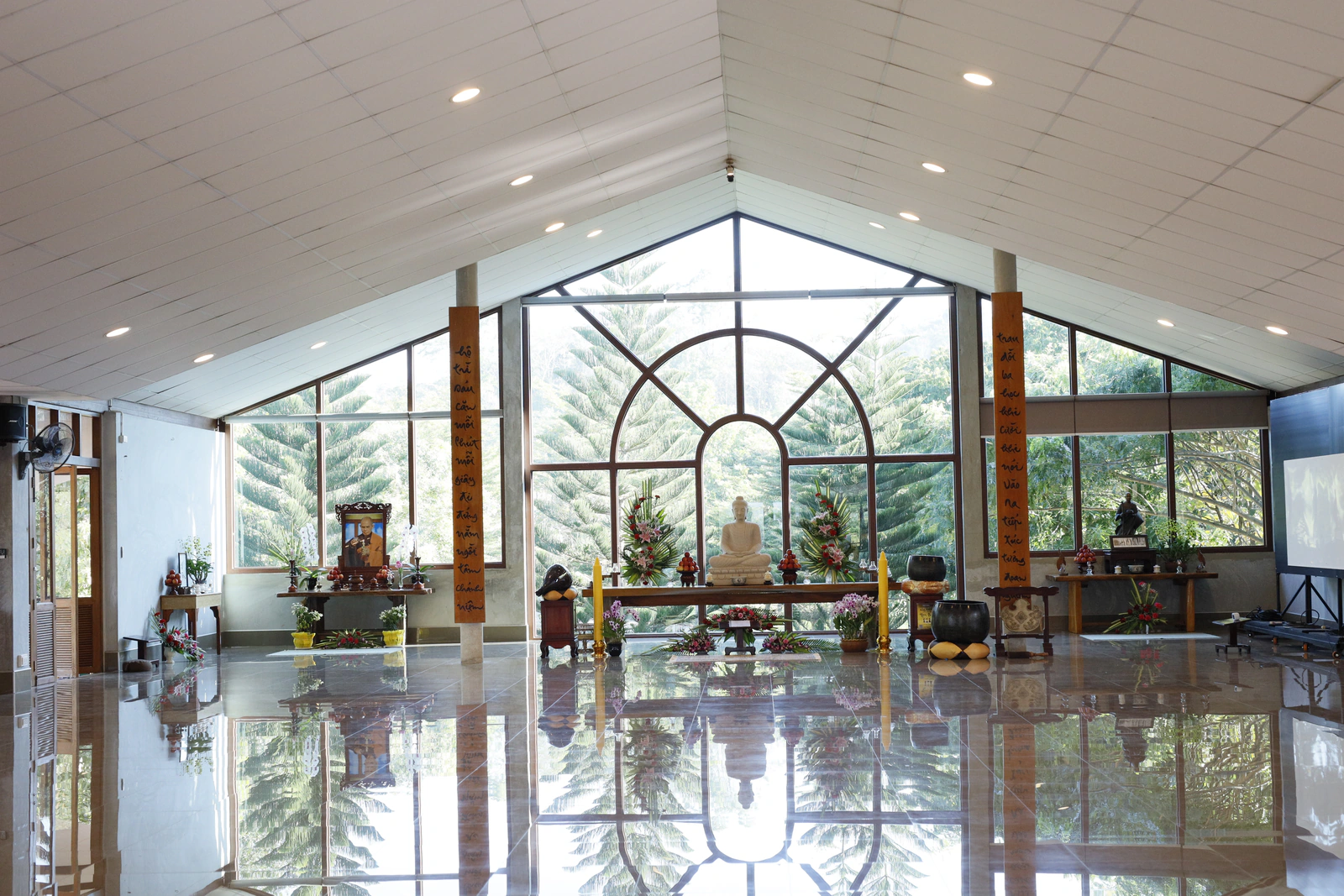 Meditation hall at Thai Plum Village International Practice Center, Pak Chong